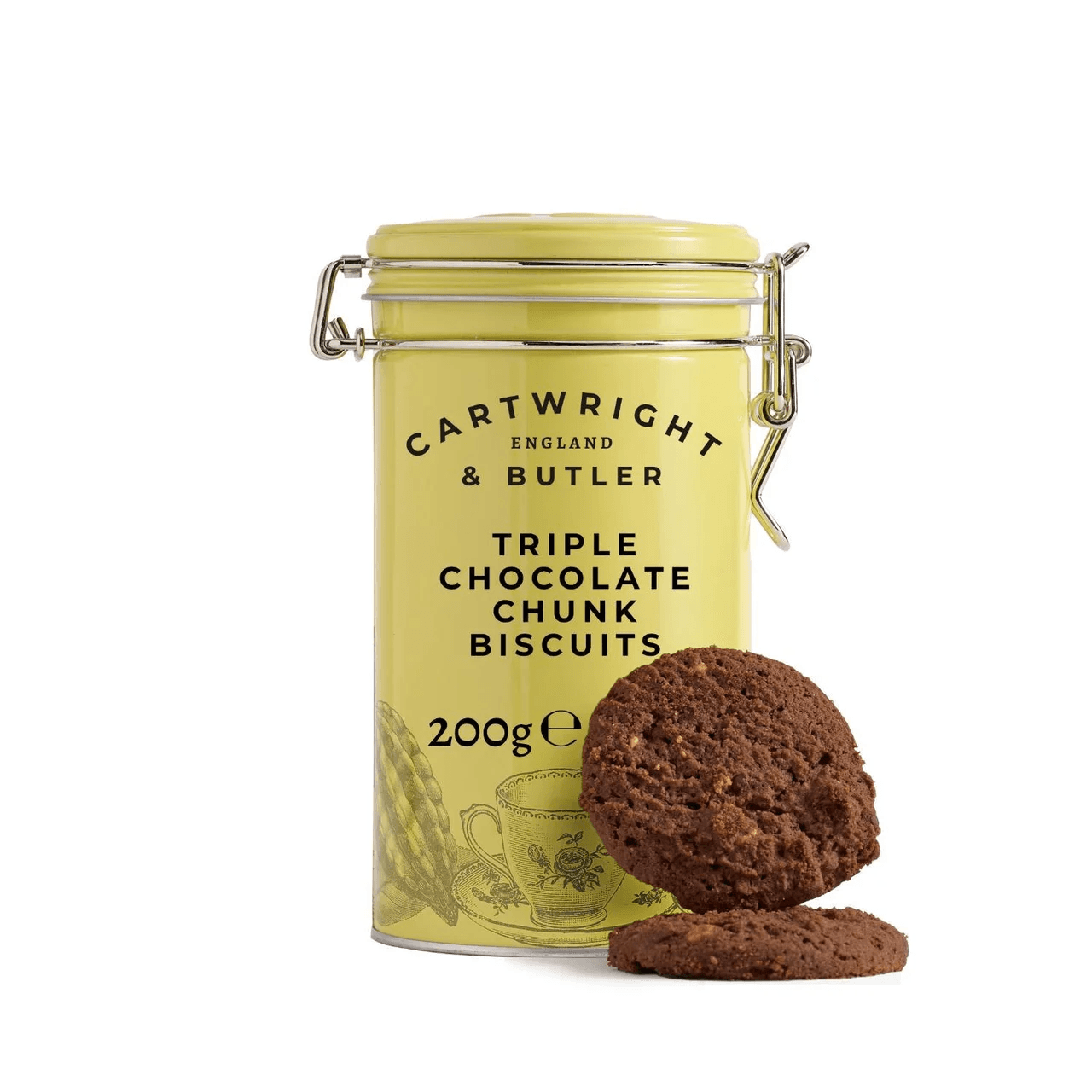 Cartwright & Butler Triple Chocolate Chunk Biscuits in Tin