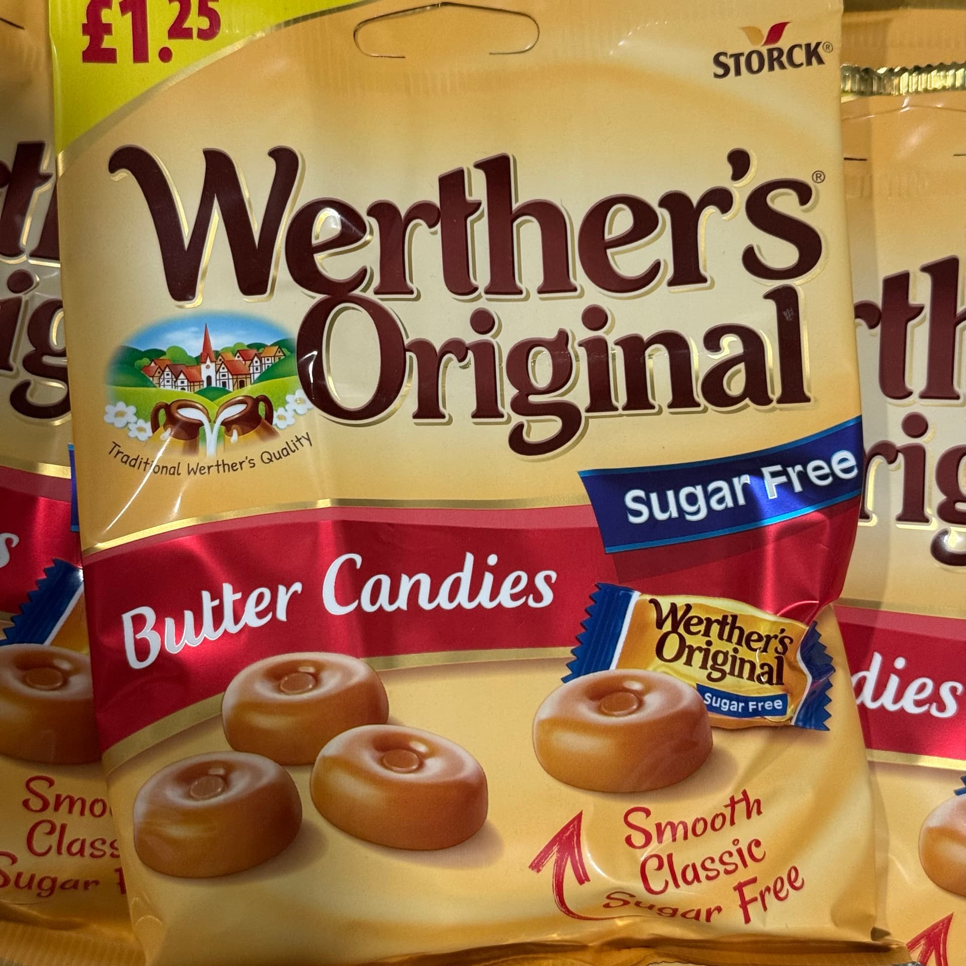 Werther's Original Sugar Free Butter Candies 65g